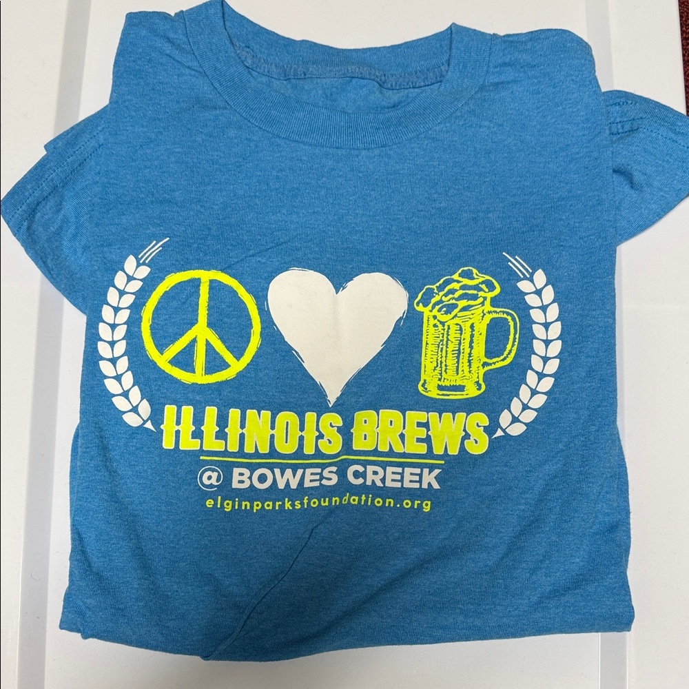 Illinois Brews Blue Graphic Short Sleeve Tee
